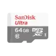 SanDisk Ultra 64GB Class-10 100mbps Micro SDXC UHS-I Memory Card (SDSQUNR-064G-GN3MN)